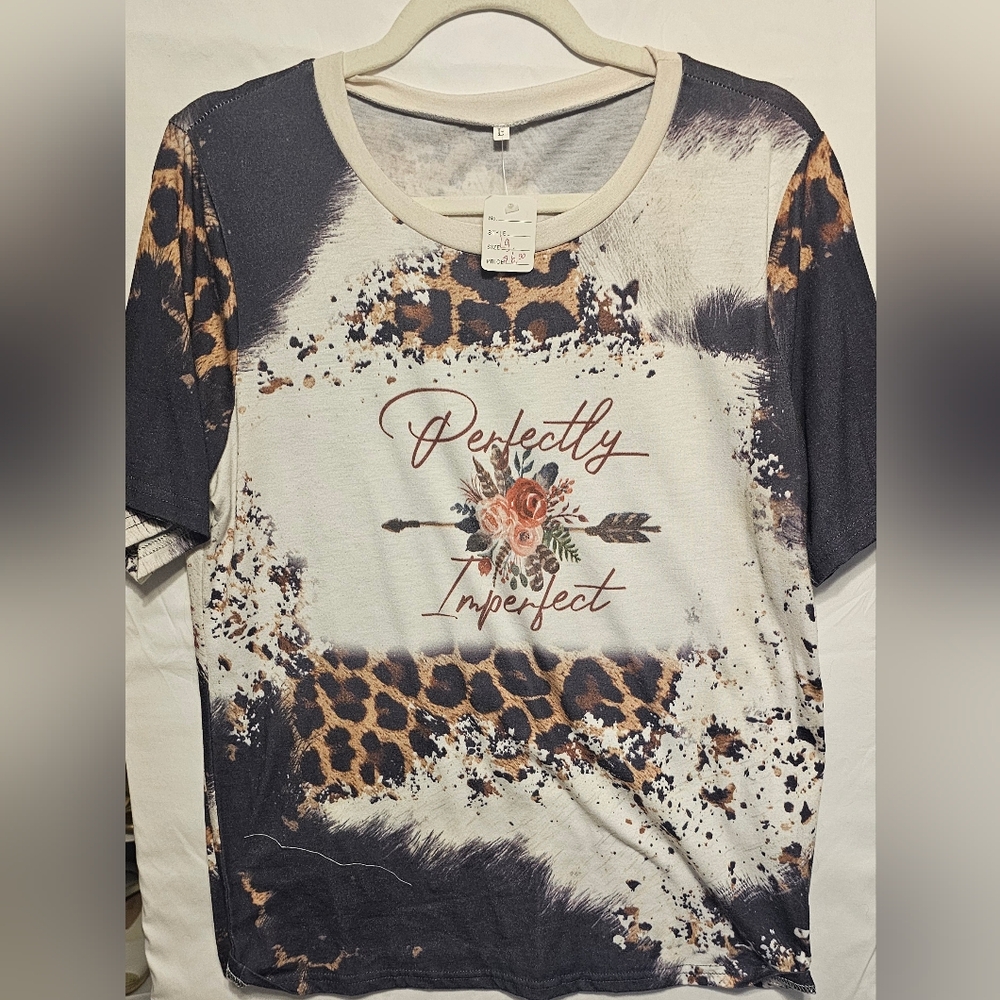 Perfectly Imperfect Cream Graphic Short Sleeve Tee